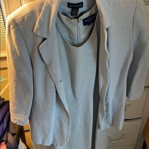 Linen dress and jacket combo!